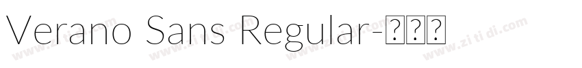 Verano Sans Regular字体转换